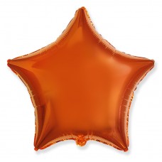 Шар (18''/46 см) Звезда, Оранжевый